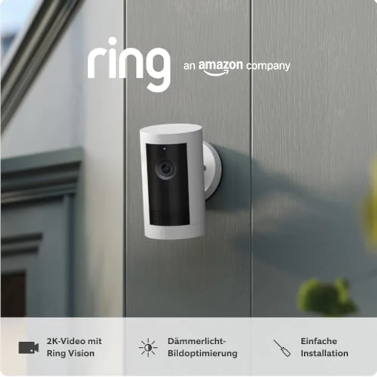 Ring Außenkamera Plus Akku (Outdoor Camera Plus) | Kabellose Überwachungskamera mit 2K-Video, Dämmerlicht-Bildoptimierung und Gegensprechfunktion – Bild 6