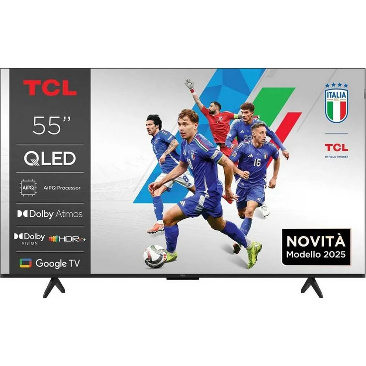 TCL P79K 55P79K, 55 Zoll 4K Ultra HD Smart-TV mit Google TV, HDR-Unterstützung und Dolby Atmos, Metallisch