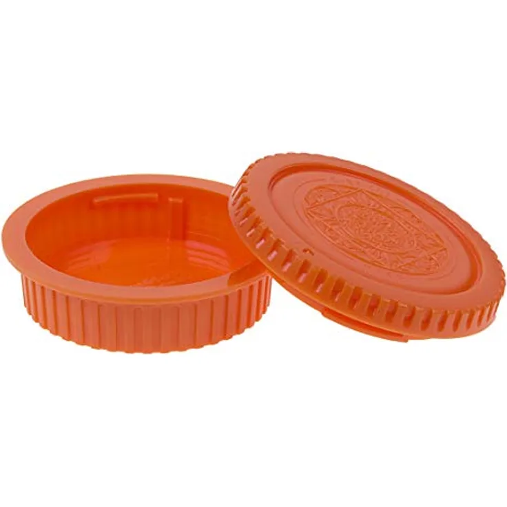 Fotodiox Designer-Kamera-Gehäuse und Objektivrückdeckel Set, kompatibel mit Allen Canon EOS EF/EF-s Kameras und Objektiven, Orange