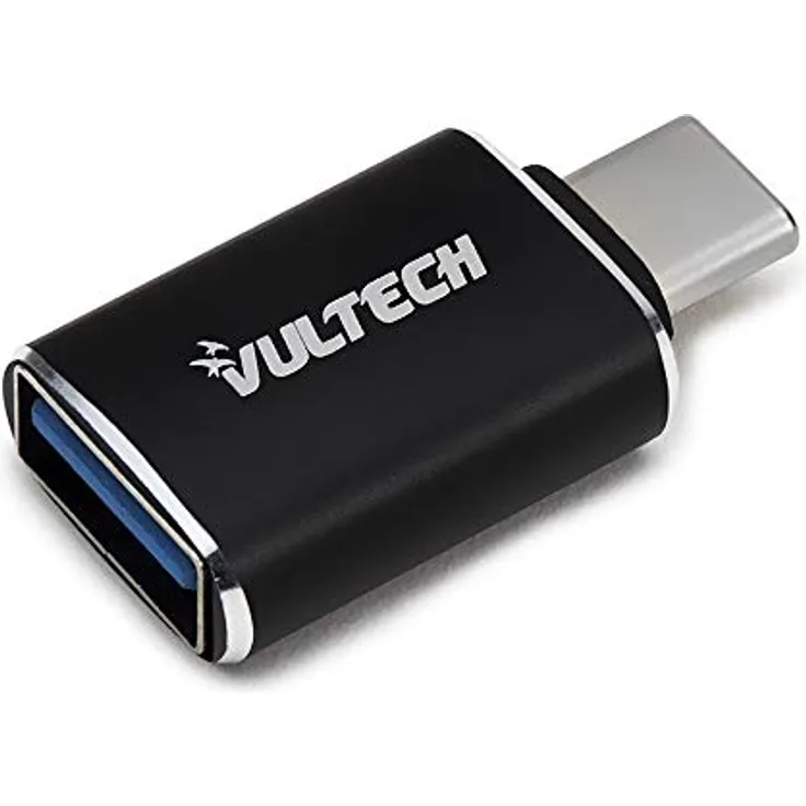 Vultech USB 3.0 to Type C ADP-02P Datenübertragung Adapter für MacBook Pro, Samsung und Huawei Schwarz