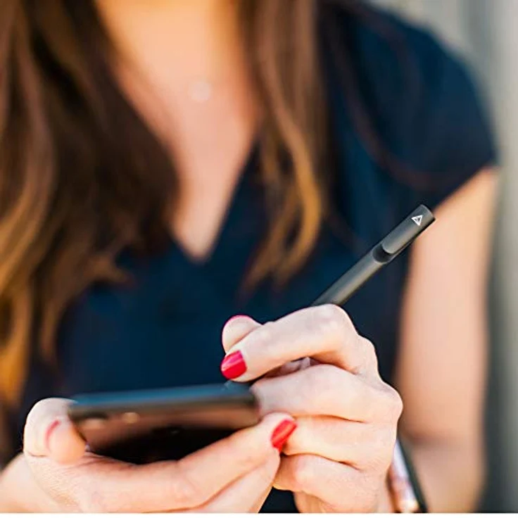 Adonit Mini 4 Stylus für Apple iPhone-iPad-Android-Windows Geräte - dunkelgrau [Aluminium Gehäuse I Druckempfindliche Spitze I Trageclip] - ADM4DG – Bild 3