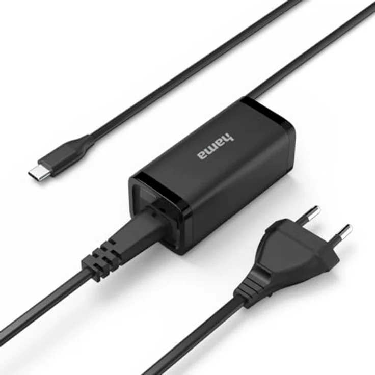 Hama Universal-USB-C-Notebook-Netzteil, GaN, 45W, Power Delivery, kompakt und leicht, effizient und sicher – Bild 3