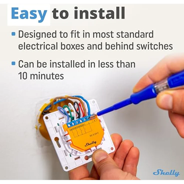 Shelly Home Shelly Relais 'Plus i4 DC' WLAN Szenenaktivierer BT – Bild 5