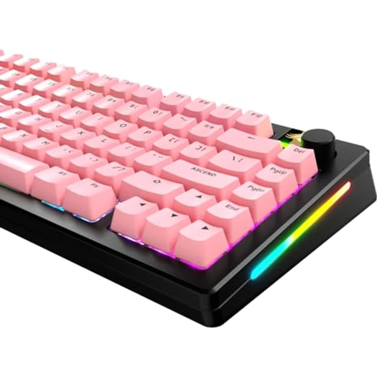 Glorious GPBT Basics Keycaps, ANSI Layout (US), PBT, Doubleshot - Potion Pink – Bild 3