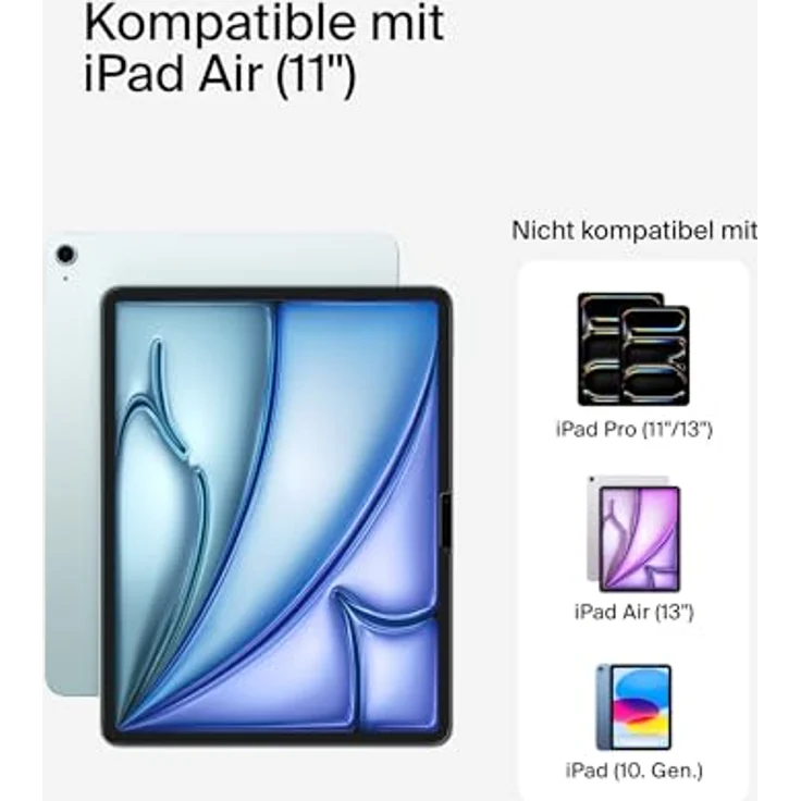 Belkin ScreenForce TemperedGlass Displayschutzfolie für iPad Air, 11", 9H Härtegrad, kratzfest, dünn, kristallklar, einfach anzubringen, kompatibel mit Hüllen und Apple Pencil – Bild 2