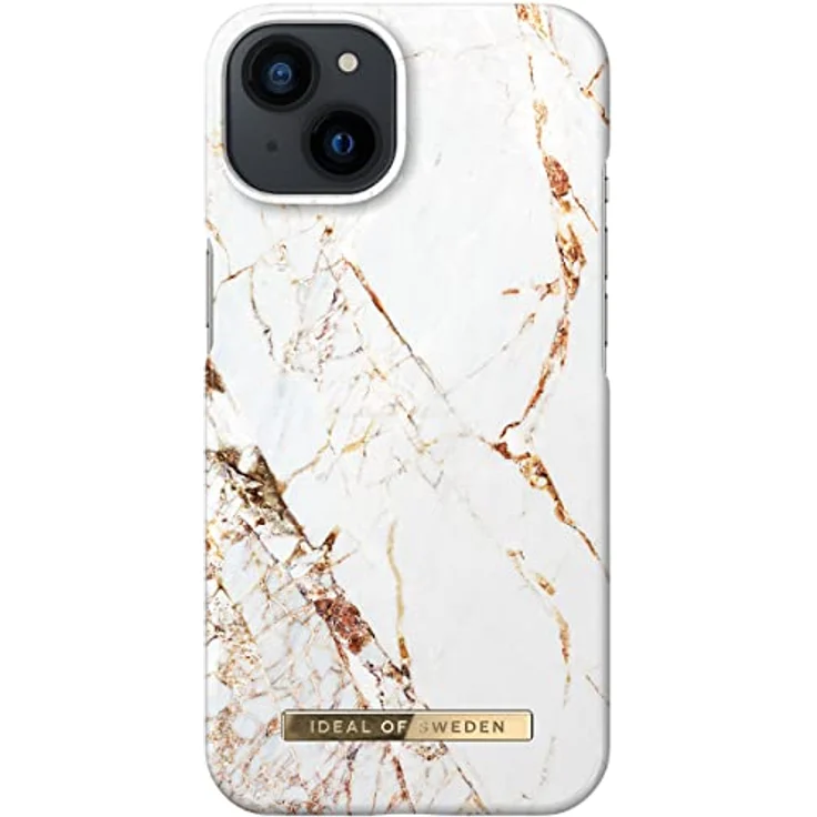 IDEAL OF SWEDEN Fashion Case, Backcover für Apple iPhone 14/13, Carrara Gold mit marmoriertem Design und goldenen Highlights – Bild 1