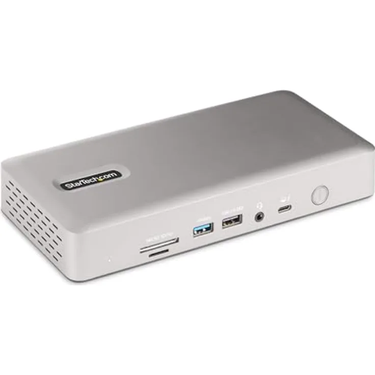 StarTech.com Thunderbolt 4 Dockingstation, Multi Monitor Dock für 4 Monitore, 2X HDMI/2x DP, 2.5 GbE, 98W PD, USB4/USBC/TB3