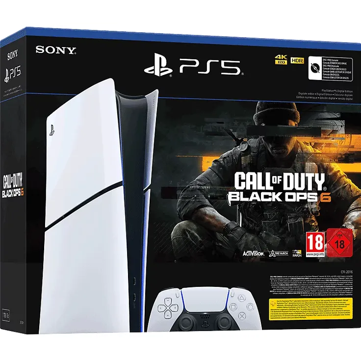 Sony PlayStation®5 Digital Edition Slim – Call of Duty®: Black Ops 6 Bundle mit voller Spielversion & Special Design