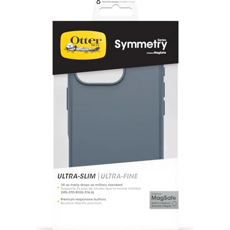 OtterBox Symmetry Series MagSafe Hülle für iPhone 16 Pro, stoßfest, Blau – Bild 5