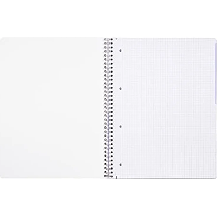 CLAIREFONTAINE Notizblock Collegeblock Duobook A4+, 80 Blatt, 90g/qm, kariert/liniert, blau/rot – Bild 3