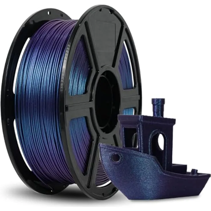 FLASHFORGE Chameleon PLA 3D Drucker Filament, Farbwechsel-Filament 1.75mm, Nebula Purple, 1KG Spule, Maßgenauigkeit +/- 0.02mm, verstopfungsfrei