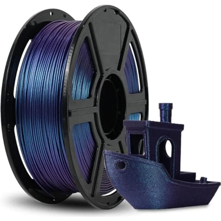 FLASHFORGE Chameleon PLA 3D Drucker Filament, Farbwechsel-Filament 1.75mm, Nebula Purple, 1KG Spule, Maßgenauigkeit +/- 0.02mm, verstopfungsfrei – Bild 1