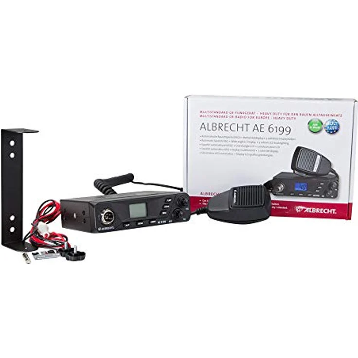 Albrecht AE 6199 ANC 12699.03, CB-Funkgerät mit ANC und NRC Geräuschfilter, VOX Freisprechfunktion, ASQ Automatiksquelch, Weitwinkeldisplay – Bild 3