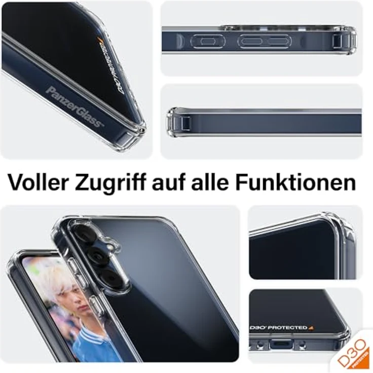 Panzer Glass Ultimative Schutzhülle für Samsung Galaxy A55 HardCase mit D3O - Langlebig und Nachhaltig, schwarz – Bild 5