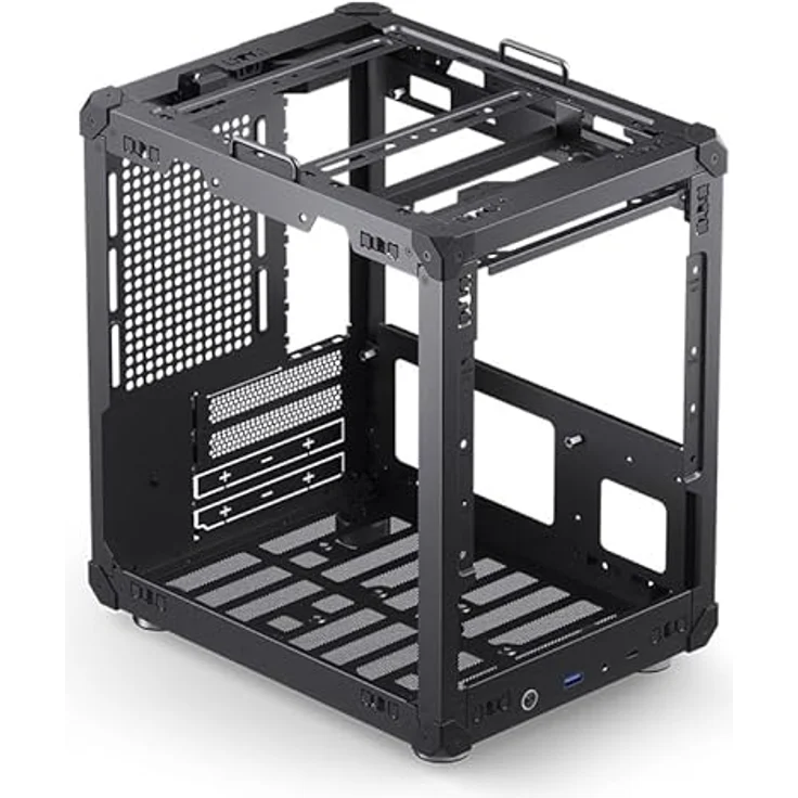 Jonsbo C6-ITX PC Gehäuse, Mini-ITX - schwarz, bis zu 3 Lüfter, Platz für 2 Laufwerke – Bild 6