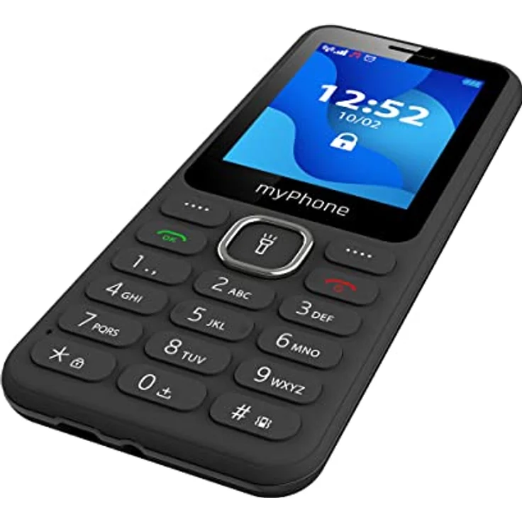 MP myPhone 6320 Tastenhandy ohne Vertrag 2,4” Seniorenhandy mit Taschenlampe, Dual SIM, Kamera, FM Radio, MP3, Lange Akku 1000mAh, Bluetooth, SD, Mobiltelefon, Rentner Handy, Großtastenhandy - Schwarz – Bild 3