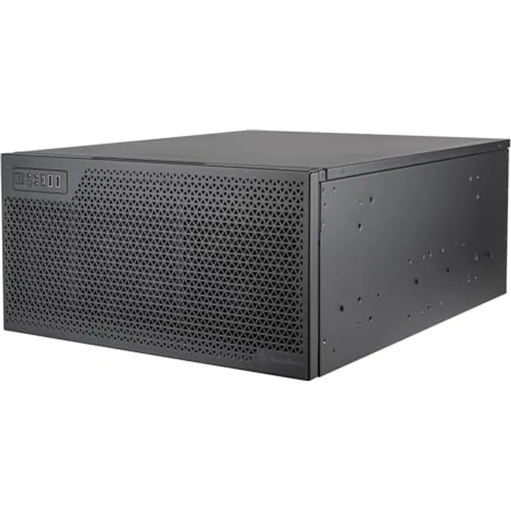 SilverStone Technology RM52, 5HE-Rackmount-Servergehäuse mit Zwei 360-mm-Lüftern und Flüssigkühlkompatibilität, SST-RM52