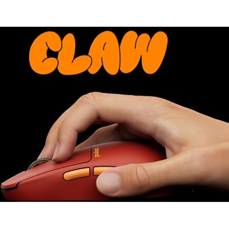 Pulsar X2H CrazyLight Medium Wireless Gaming Maus (Volcano) - 32.000 DPI, 8K Polling, ultraleichtes Design, rot – Bild 4