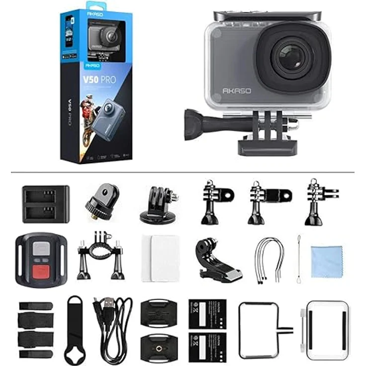 AKASO V50 Pro 4k-Action-Cam (4K) inkl. Zubehör-Kit  – Bild 6