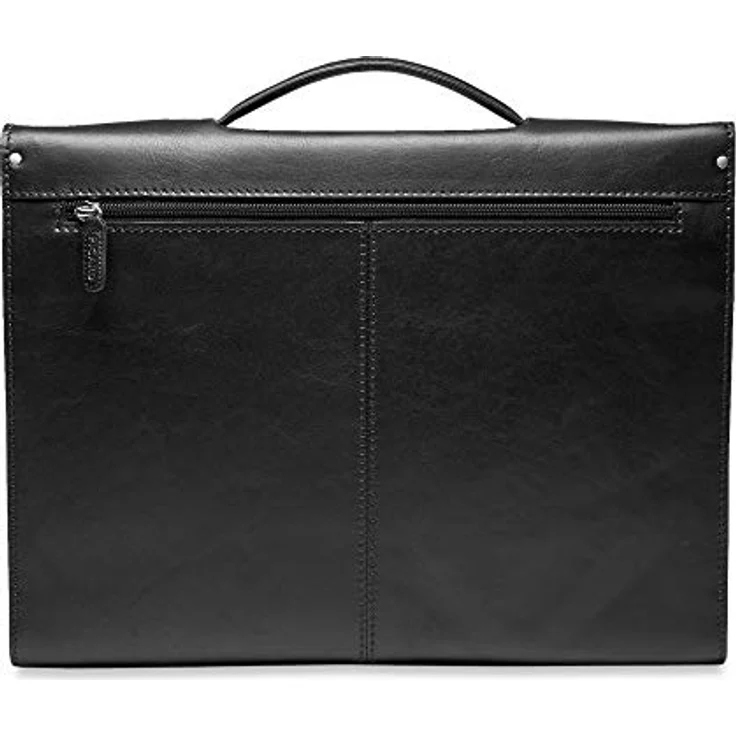 Picard Herren Aktentasche Toscana Rindsleder Schwarz, 35 Liter, Überschlag mit einem Steckschloss, gepolsterter Tragegriff, 8501636001 – Bild 2