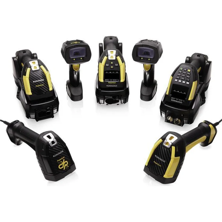 Datalogic PowerScan PM9600-HP, Professioneller Barcode-Scanner für 1D- und 2D-Barcodes, Gelb-Schwarz, Robuste Bauweise, Drahtlose Konnektivität, Ergonomisches Design