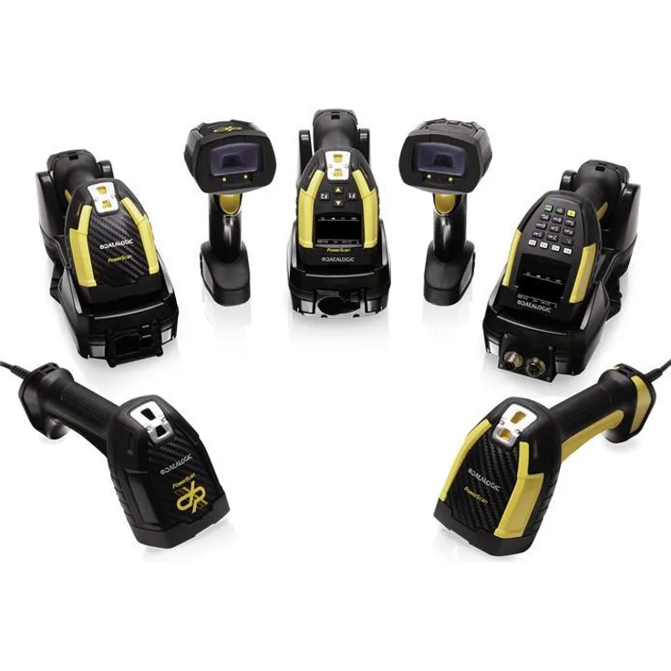 Datalogic PowerScan PM9600-HP, Professioneller Barcode-Scanner für 1D- und 2D-Barcodes, Gelb-Schwarz, Robuste Bauweise, Drahtlose Konnektivität, Ergonomisches Design