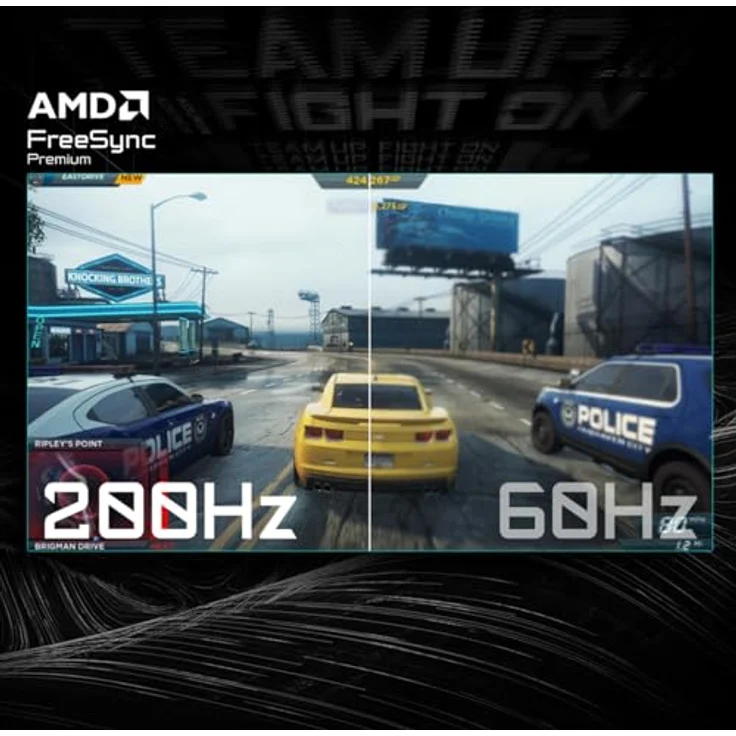 GIGABYTE GS25F2 25" FHD Gaming-Monitor, 1920 x 1080, 200Hz, 1ms Reaktionszeit, Display HDR 10, HDMI 2.0, DisplayPort 1.4 – Bild 7