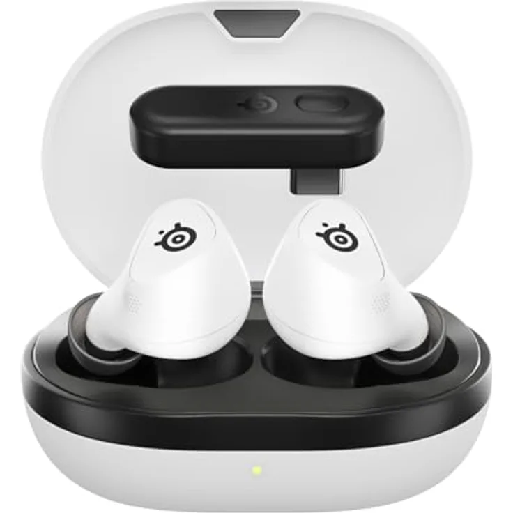 SteelSeries Arctis GameBuds für PlayStation – Wireless In Ear Gaming Kopfhörer – ANC/Transparenzmodus – Wasserbeständig IP55 – 40H Batterie – Drahtloses Laden – PS5, PC, Switch, Mobil