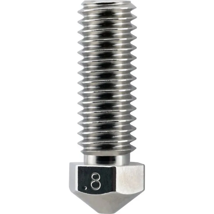 Micro-Swiss 3D Drucker Düse 0.8mm, verschleißfest mit TwinClad XT-Beschichtung für Volcano Hotend