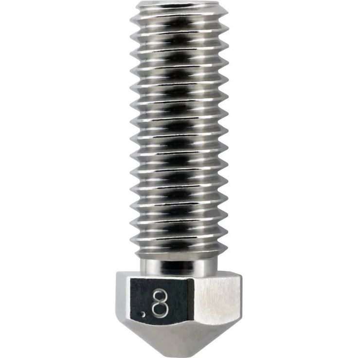 Micro-Swiss 3D Drucker Düse 0.8mm, verschleißfest mit TwinClad XT-Beschichtung für Volcano Hotend