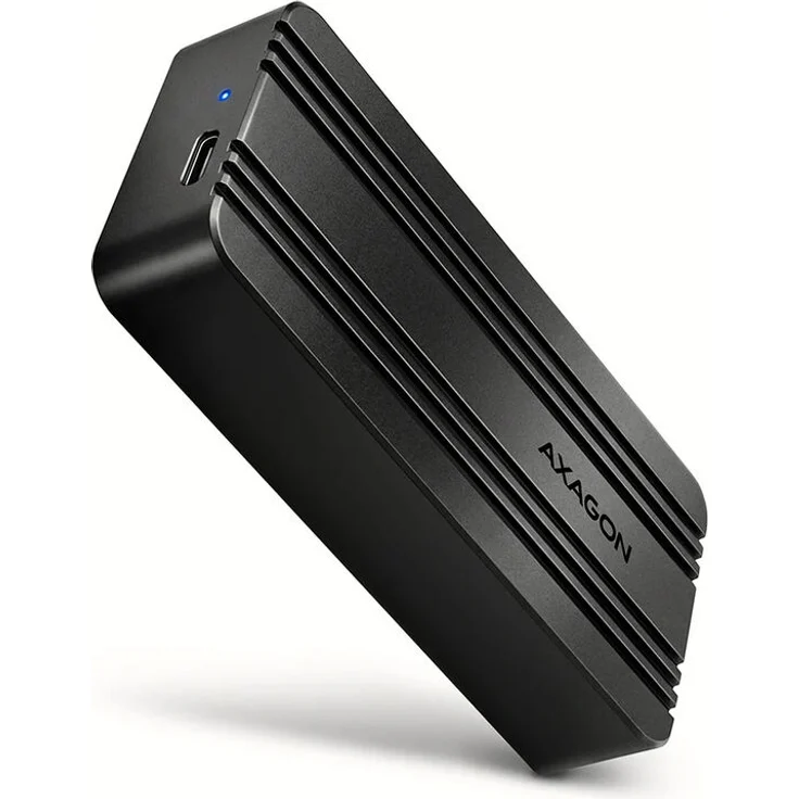 AXAGON EEM2-40G M.2-Gehäuse, USB4 40 Gbit/s, NVMe bis 2280, Aluminium - schwarz