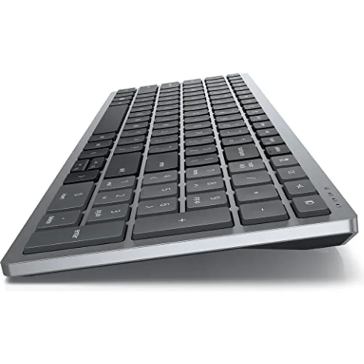Dell KB740 Compact Multi-Device Wireless Keyboard, kabellos, 2.4 GHz, Bluetooth 5.0, Titan Gray, Frz AZERTY Layout