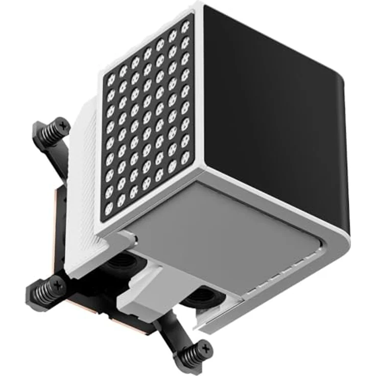 TRYX Panorama CPU-Wasserblock, Wasserkühler mit AMOLED-Display, für Intel- und AMD-Sockel, weiss – Bild 2