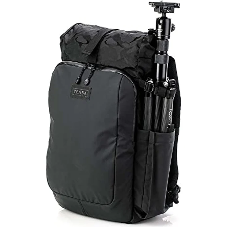 Tenba Fulton v2, Fotorucksack 16L aus Segeltuch in Schwarz/Schwarz Camo für Fotografen und Multimedia-Entwickler – Bild 7