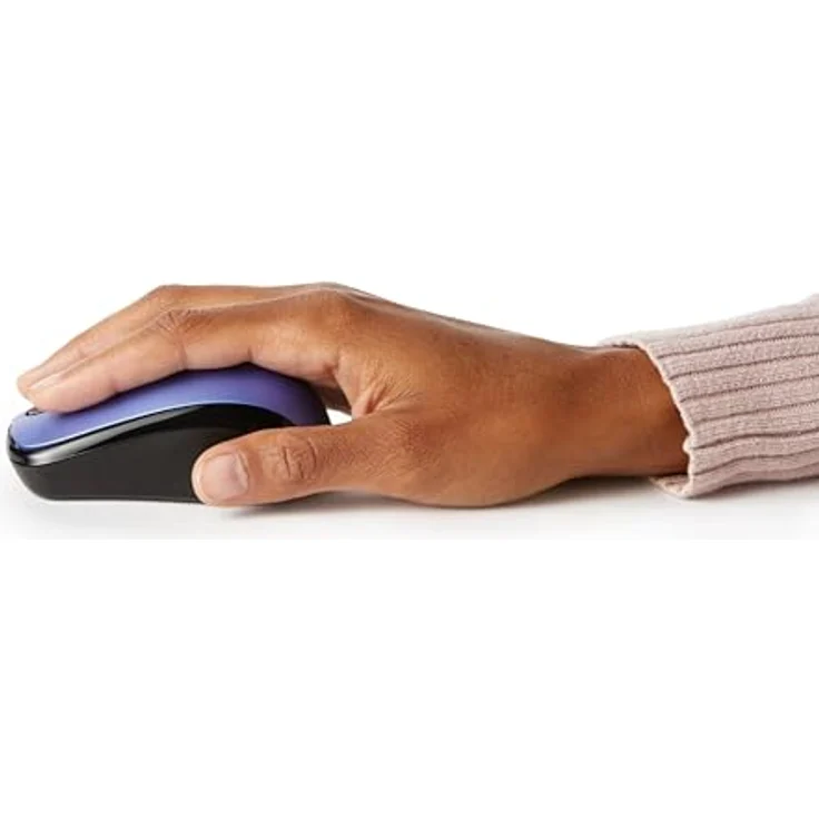 AmazonBasics – Kabellose Computer-Maus mit USB-Nano-Empfänger, Blau – Bild 3