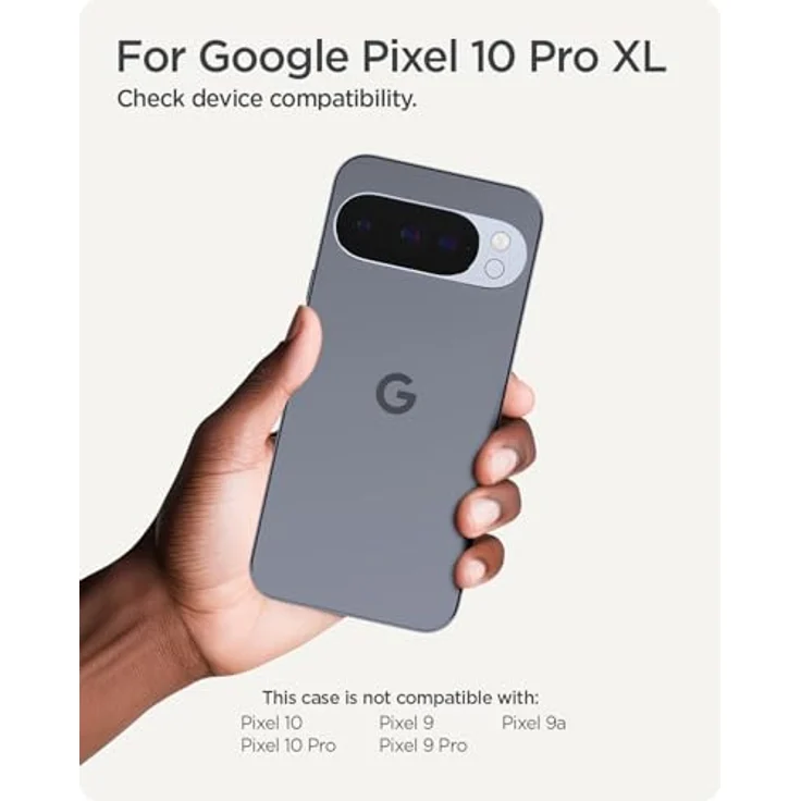 Spigen Liquid Air MagFit Hülle für Google Pixel 10 Pro XL, kompatibel mit Pixelsnap und MagSafe, Schwarz - Fettabweisend, Air Cushion Schutz, Made for Google – Bild 2