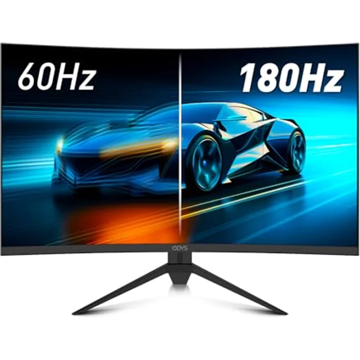Odys Gaming Monitor XP32-X - 32 Zoll Curved FreeSync/G-Sync komp. Eye Care - Schwarz – Bild 5