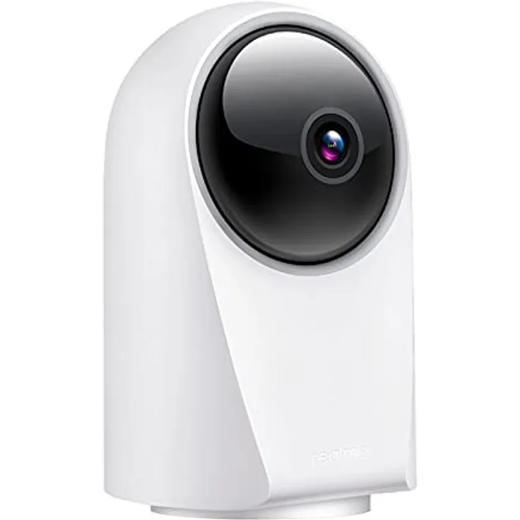 Realme Smart Camera 360° (1920 x 1080 Pixels), Netzwerkkamera, Schwarz, Weiss