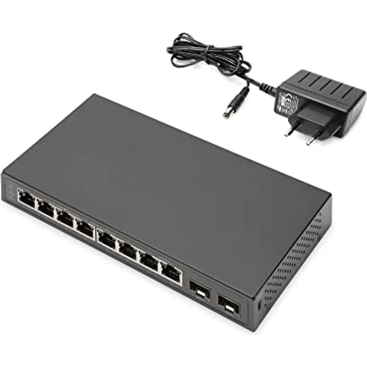 DIGITUS 8P +2SFP GE Netzwerk-Switch 8 x 10/100/1000 Mbit/s + 2SFP Uplink Ports – Bild 5