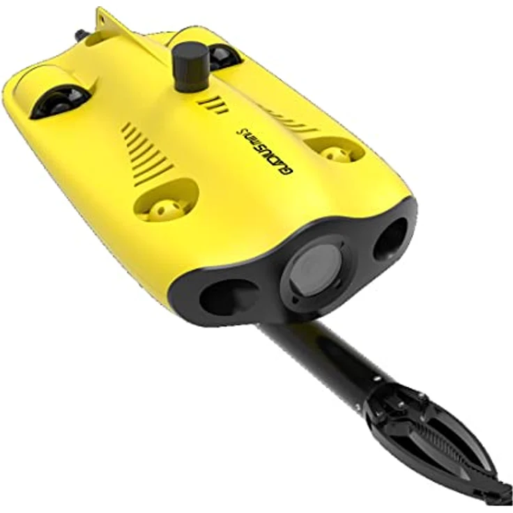 Chasing Gladius Mini Drone S, Unterwasser-Roboter mit 4K UHD Kamera, 200 m Reichweite, gelb, inkl. Direct-Connect Fernsteuerung, 64GB SD Karte, GoPro Befestigungssockel, Anti-Stuck Motor – Bild 4
