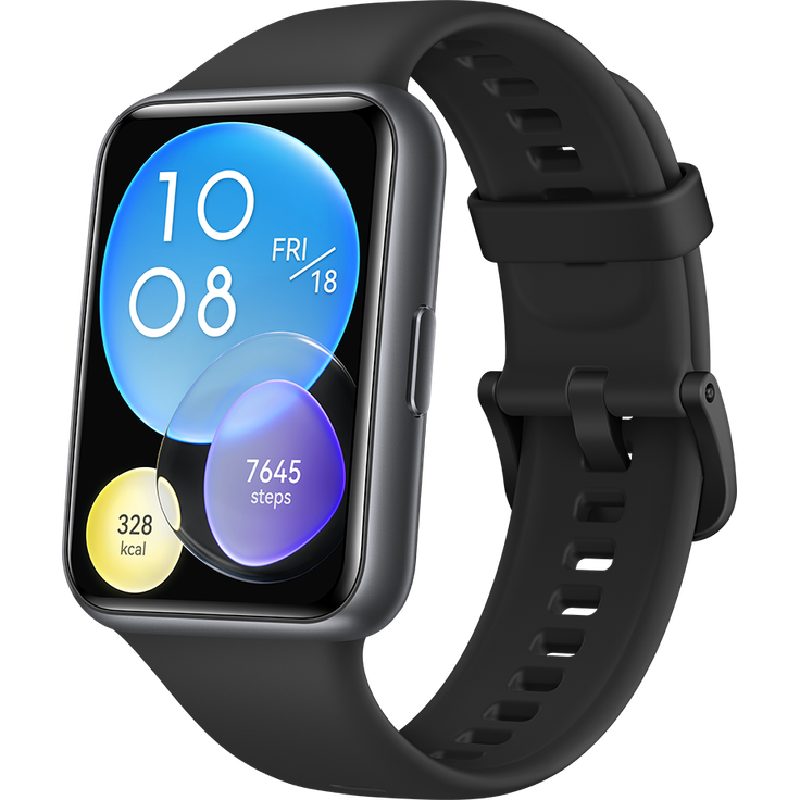 Huawei Watch Fit 2 Active Edition Smartwatch GPS, Unisex, 44,2mm, Silikonarmband, Midnight Black – Bild 3