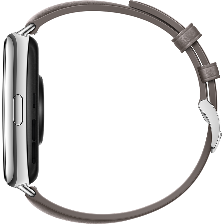 Huawei Watch Fit 2 Classic Edition Smartwatch GPS, Unisex, 44,2mm, Lederarmband, Nebula Gray – Bild 5