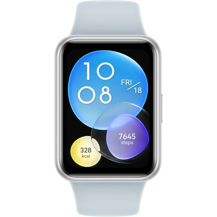 Huawei Watch Fit 2 Active Edition Smartwatch GPS, Unisex, 44,2mm, Silikonarmband, Isle Blue – Bild 2