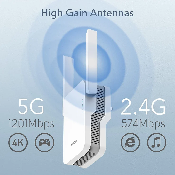 Cudy RE1800 WLAN Repeater, Mesh-fähig – Bild 4