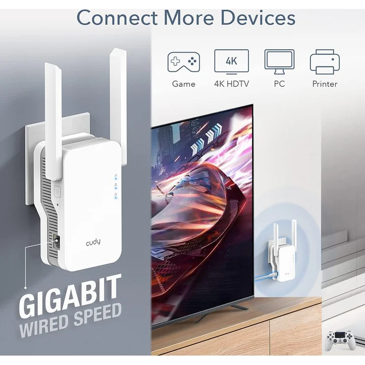 Cudy RE1800 WLAN Repeater, Mesh-fähig – Bild 5