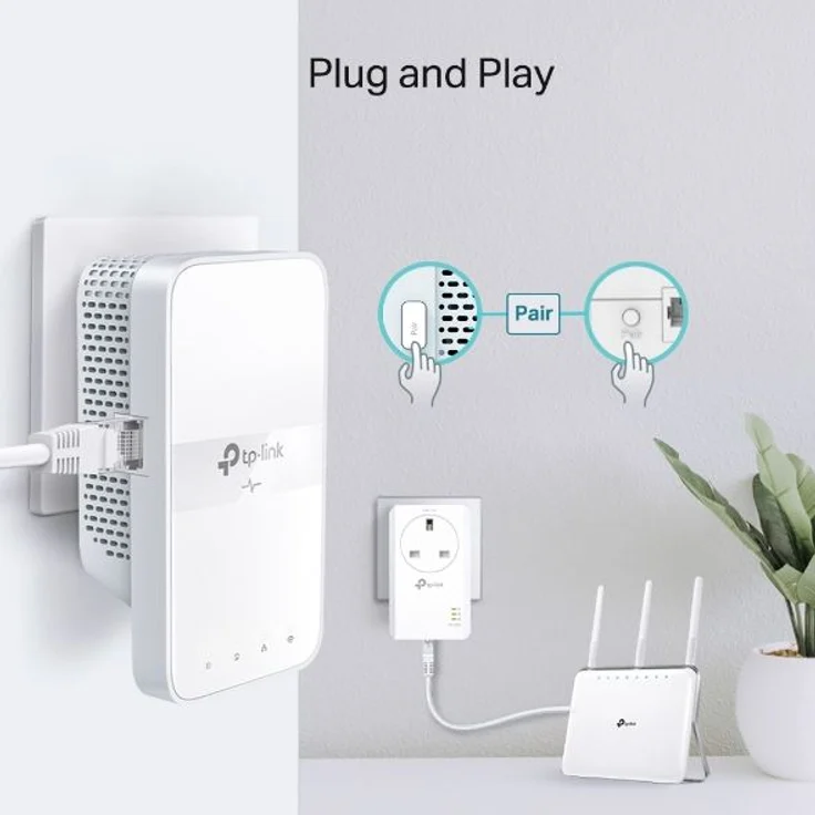 TP-Link AV1000 Gigabit Powerline ac Wi-Fi Extender TL-WPA7617 – Bild 7
