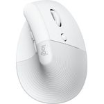 Logitech Lift for Business - vertical mouse - Bluetooth 2.4 GHz - off-white - Vertical mouse (Weiß)