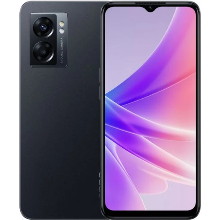 OPPO A77 5G Smartphone 16,66cm (6,56 Zoll) IPS-Display, 128GB interner Speicher, 6GB RAM, Android 12, Dual-SIM, Midnight Black – Bild 1