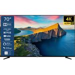 Telefunken QU70L800 177 cm (70 Zoll) QLED Smart TV (Ultra HD, HDR) HD-Triple-Tuner (Sat, Antenne, Kabel) Energieklasse F (DE-Modell)