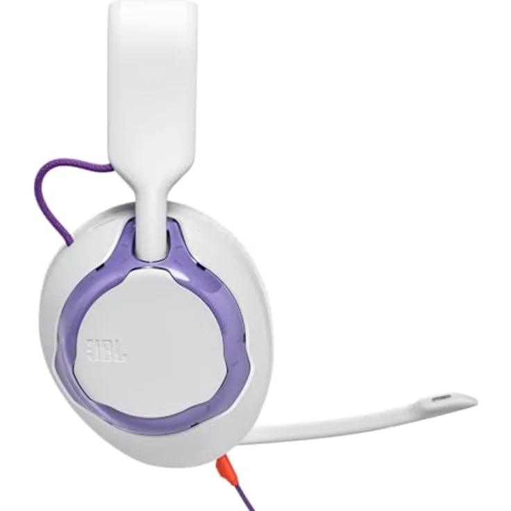 JBL Quantum 250, Kabelgebundene Over-Ear-Gaming-Kopfhörer mit JBL Quantum Spatial Sound, Mikrofon mit Geräuschunterdrückung, 3,5-mm-Kabel, kompatibel mit Apple/PC/Xbox/Playstation/Nintendo Switch, Weiß – Bild 4